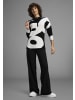Laura Scott Jacquardpullover in schwarz-offwhite-gemustert