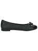 Caprice Ballerina in BLACK SOFTNAP.