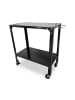 relaxdays Schweißtisch in Schwarz – (B)88 x (H)91,5 x (T)46 cm