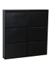 ebuy24 Schuhschrank Pisa Schwarz 101 x 16 cm