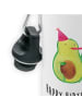 Mr. & Mrs. Panda Wasserflasche Avocado Geburtstag mit Spruch in Weiß