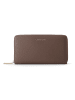 Bologna Leather XL Zip-Around Geldbörse Leder 19 cm taupe