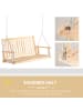 Outsunny Hollywoodschaukel 117L x 69B x 60H cm Naturholz