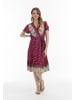 VIRITA Women Sommerkleid in Beere Pink Mehrfarbig