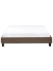 Beliani Doppelbett ROANNE in Beige/Braun - (W) 150 x (H) 29 x (L) 213 cm