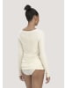 Hessnatur Langarmshirt Rundhals Fitted in natur