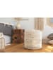 Kayoom Sitzkissen Pouf Bohist 425 35 x 35 cm in creme - khaki