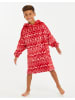Threadbare Poncho THB Kids Xmas Oversized Poncho Comet in Red