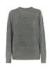 DreiMaster Damen Strickpullover in Dunkelgrau Melange