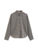 Marc O'Polo Seersucker-Bluse oversize in Medium Brown