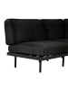 home24 Outdoor-Ecksofa Modica Typ C in Schwarz