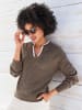 Heine Pullover in dunkeltaupe-meliert