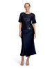 Vera Mont Pailletten-Bluse mit Flügelärmeln in Night Sky