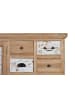 Giner y Colomer Sideboard aus massivem Mindiholz mit 12 Schubladen und 2 Türen in Brown
