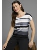 Laura Scott Shirtbluse in schwarz-grau-gestreift
