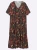 sheego by Joe Browns Maxikleid in schwarz-bedruckt
