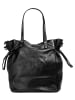 Forty degrees Shopper echt Leder in schwarz