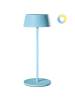 Beliani Tischlampe für den Außenbereich GUDER in Blau - (W) 15 x (H) 36 x (L) 15 cm