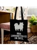 Mr. & Mrs. Panda Tasche Spitz Lebensretter mit Spruch in Schwarz