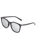 Bertha Polarisierte Sonnenbrille "Piper" in Schwarz/Silber
