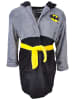 Batman Kinder Bademantel mit Kapuze Batman in Schwarz-Grau
