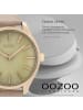 Oozoo Analog-Armbanduhr Oozoo Timepieces beige groß (ca. 42mm)
