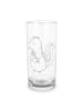Mr. & Mrs. Panda Wasserglas Stinktier Blume ohne Spruch in Transparent
