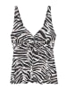 LASCANA Bügel-Tankini-Top in creme-schwarz