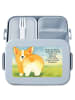 Mr. & Mrs. Panda Jausenbox Corgi Po Design mit Spruch in Blau Pastell