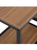 Beliani Konsolentisch BELMONT in Braun/Schwarz - (W) 120 x (H) 76 x (L) 30 cm
