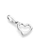 Giorgio Martello Milano Charm Floating Heart in Silber