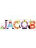 Playshoes Deko-Buchstaben "JACOB" in bunt