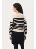 PART TWO Strickjacke PaitePW Gerade Passform in Navy Stripe