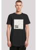 F4NT4STIC Long Cut T-Shirt SELF CARE LONG TEE in schwarz