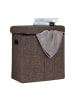 relaxdays Sitzhocker in Braun - (B)46 x (H)49,5 x (T)25,5 cm