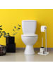 relaxdays WC Garnitur in Silber - (B)23 x (H)66,5 x (T)18 cm