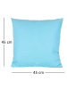 JACK 2er Set Outdoor Kissenhülle 45x45cm Uni in Hellblau