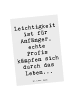 Mr. & Mrs. Panda Grußkarte Spruch Leichtigkeit für Profis mit Sp... in Weiß