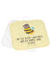 Mr. & Mrs. Panda Topfuntersetzer Hummel flauschig mit Spruch in Gelb Pastell