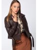 Wittchen Natural leather jacket in Dark brown