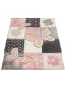 KADIMA DESIGN Kinderteppich Schmetterlinge-Patchwork Kinderzimmer in Mehrfarbig