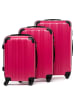 FERGÉ Kofferset Hartschale 3-teilig 3 teilig Hartschale Québec in pink
