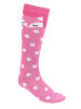 TupTam Mädchen Knielange Socken Gemustert 3er Pack in rosa/weiß