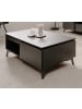 Furn.Design Couchtisch grau, Schiefer 100 cm, Wohnzimmertisch mit Schublade