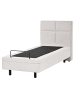Beliani 3-tlg Einzelbett VICEROY in Beige/Schwarz
