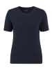 BETTY & CO Basic Shirt mit Rundhalsausschnitt in Navy Blue