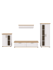 ebuy24 Regalsystem Verona (4-teilig) Weiß 336 x 40 cm
