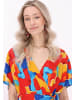 IZIA Women Dress in red multicolor