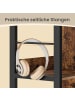 VASAGLE Bücherregal Barnet in Braun-Schwarz - (B)60 x (H)114 x (T)30 cm