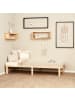 Homestyle4u Palettenbett 90x200 mit Lattenrost in Braun